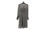 LK Bennett Black Checked Midi Dress