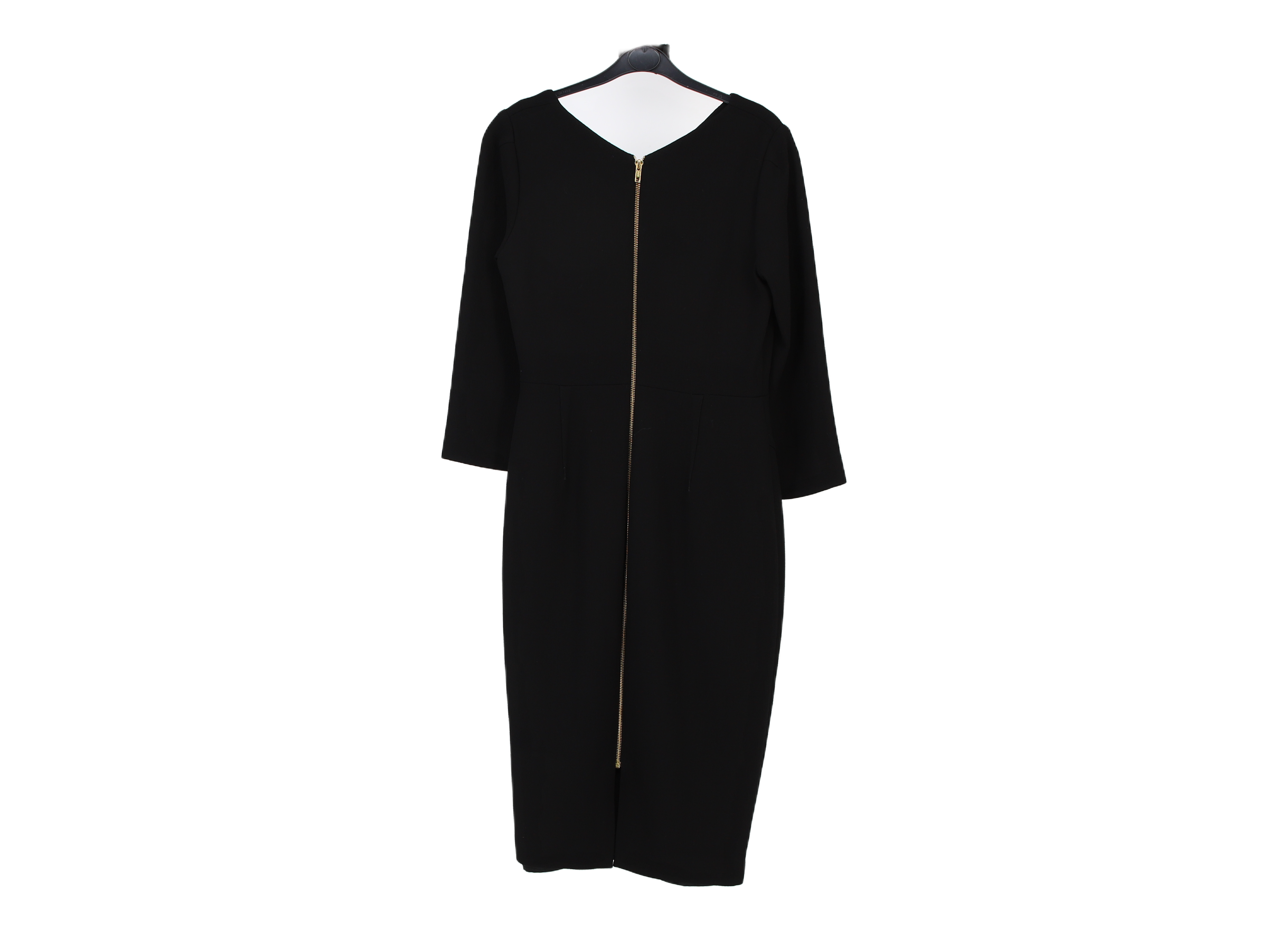 LK Bennett Black Tailored Sheath Maxi Dress
