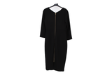 LK Bennett Black Tailored Sheath Maxi Dress