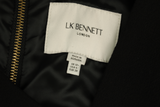 LK Bennett Black Tailored Sheath Maxi Dress