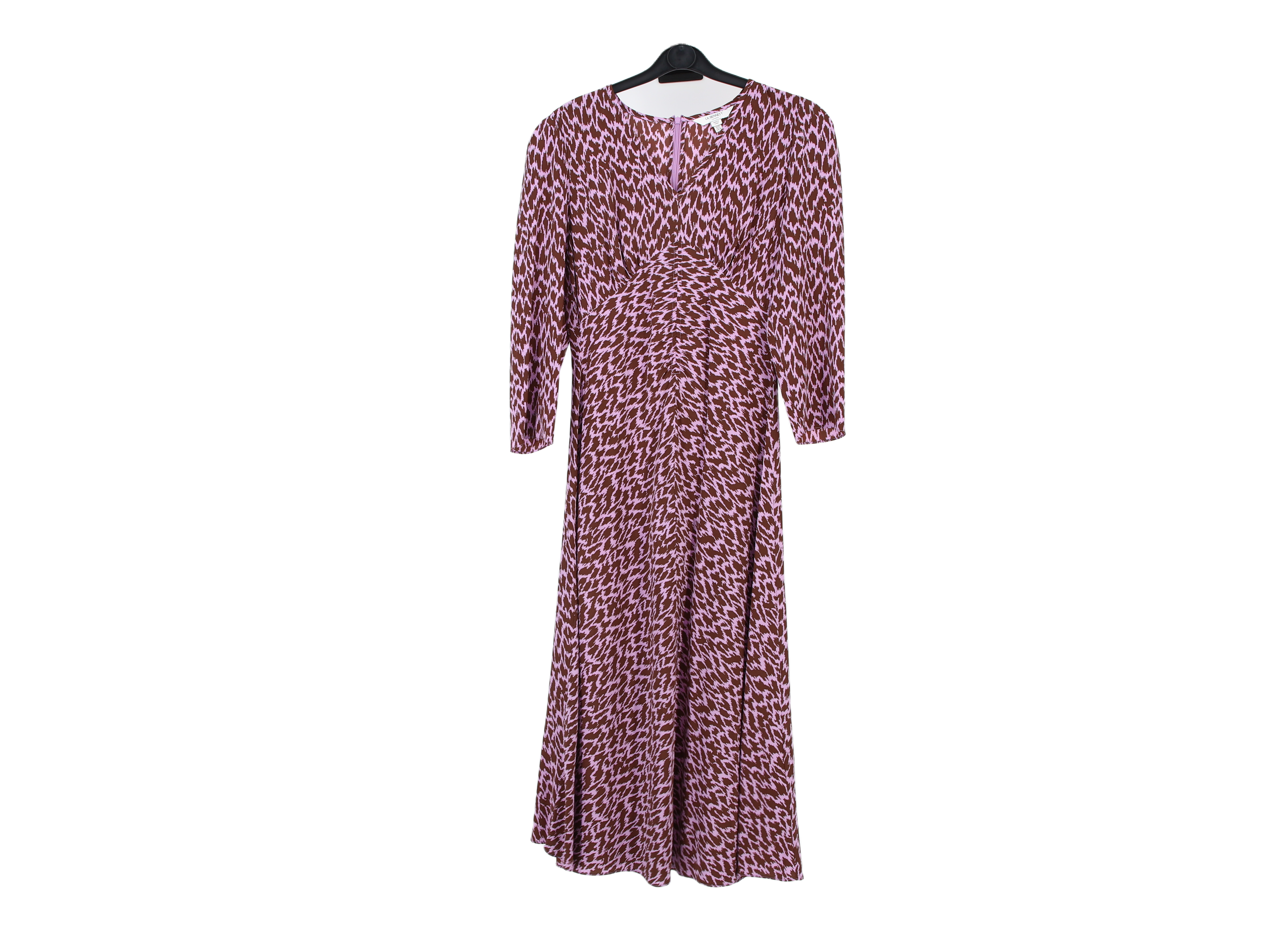 LK Bennett Purple Flared Maxi Dress