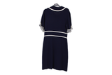 LK Bennett Navy Sailor-Inspired Maxi Shirt Dress