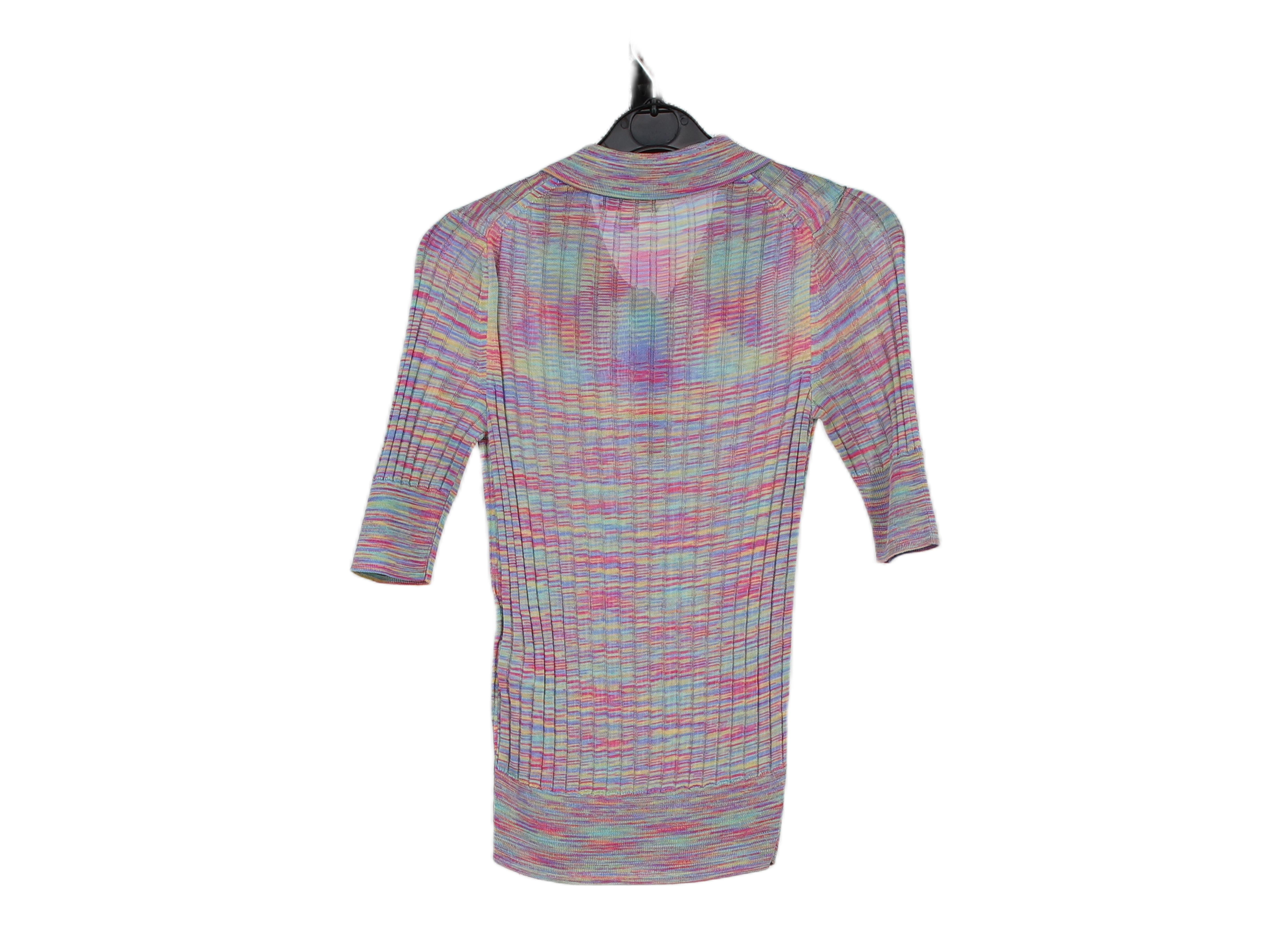 LK Bennett Multicolour Ribbed Polo Dress Size XS