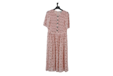 LK Bennett Pink Smocked Maxi Dress Size 10