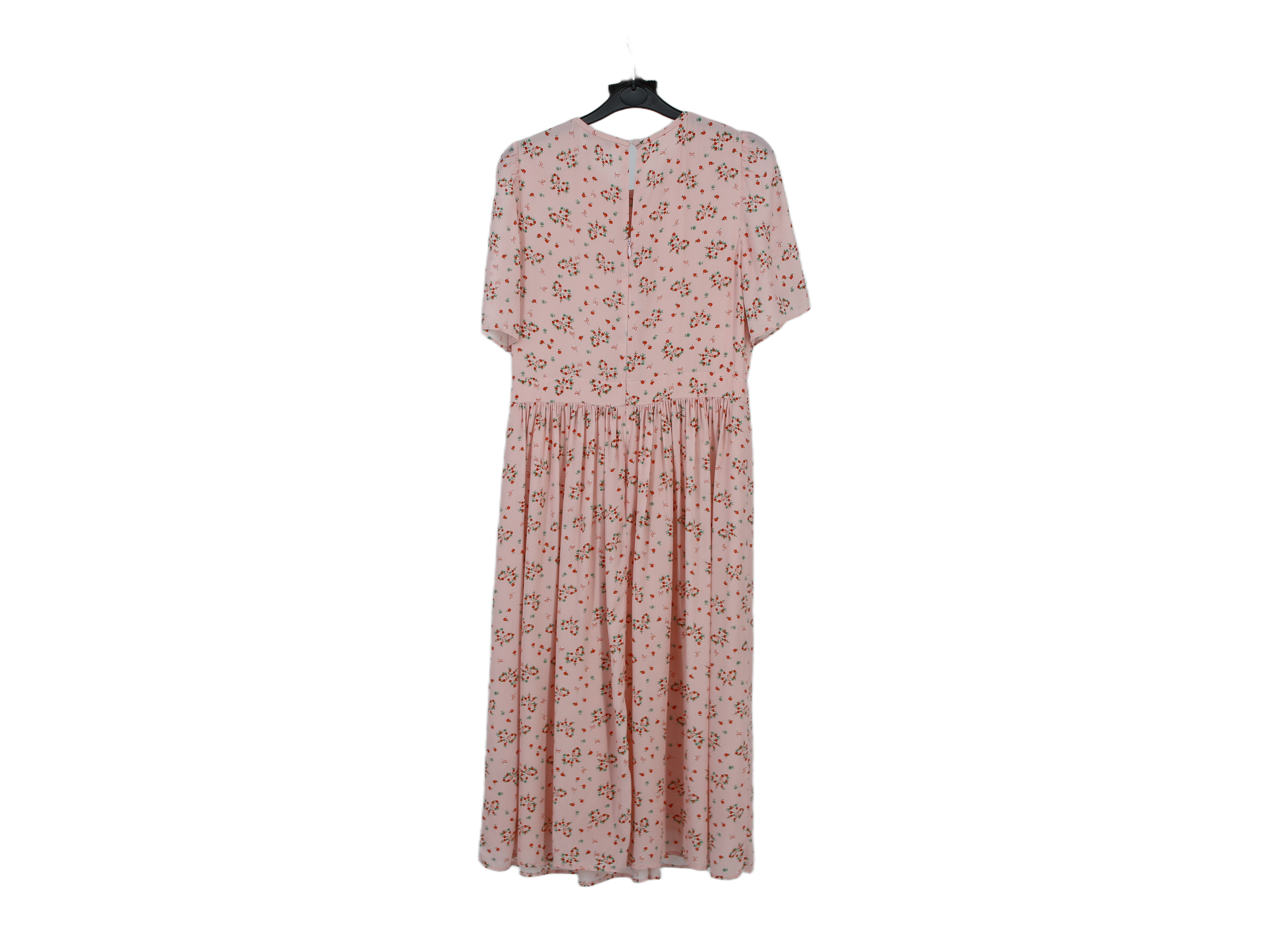 LK Bennett Pink Smocked Maxi Dress Size 10