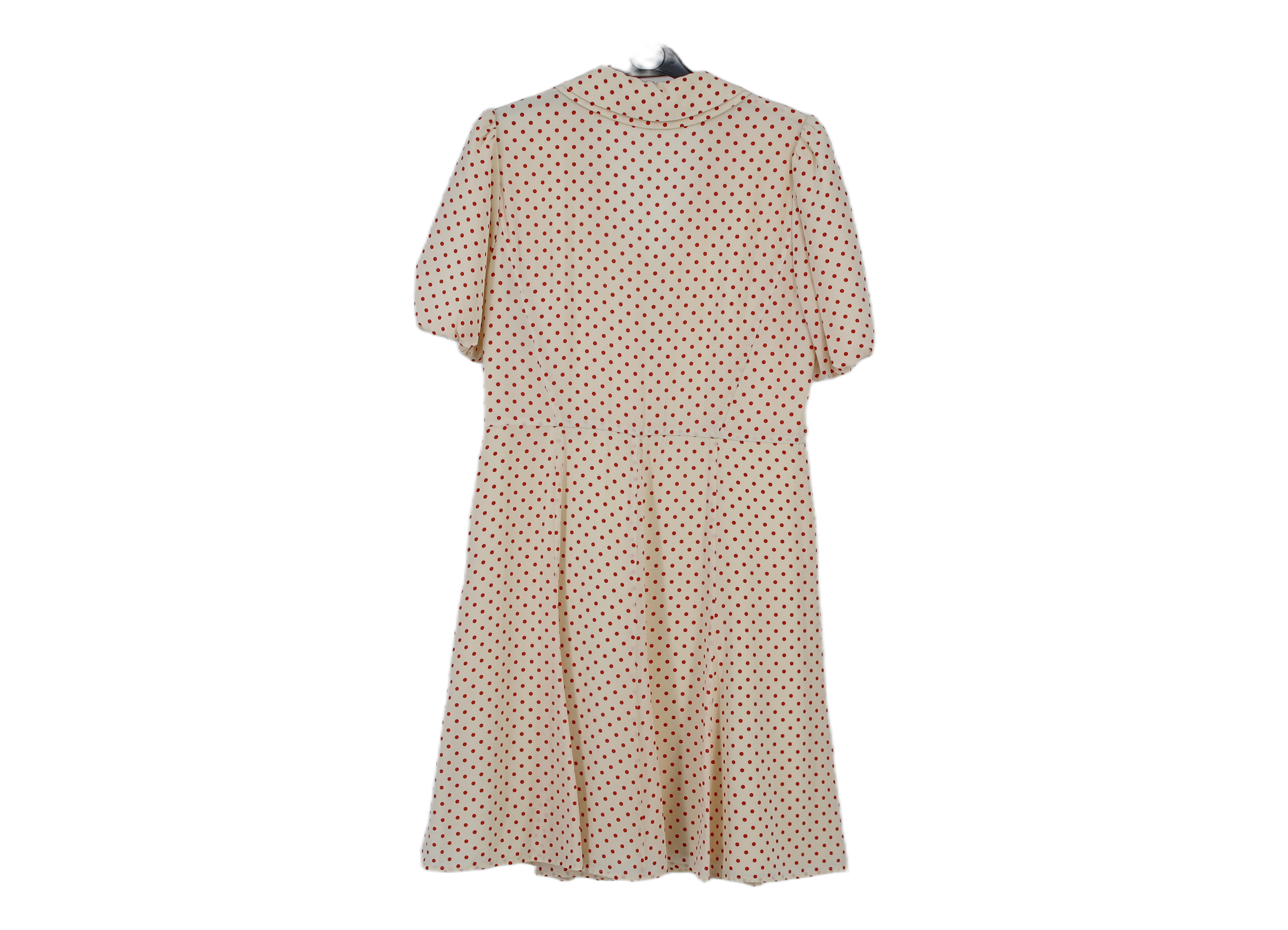 LK Bennett Beige Button-Front Midi Dress Size 12