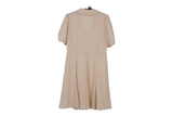 LK Bennett Beige Button-Front Midi Dress Size 12