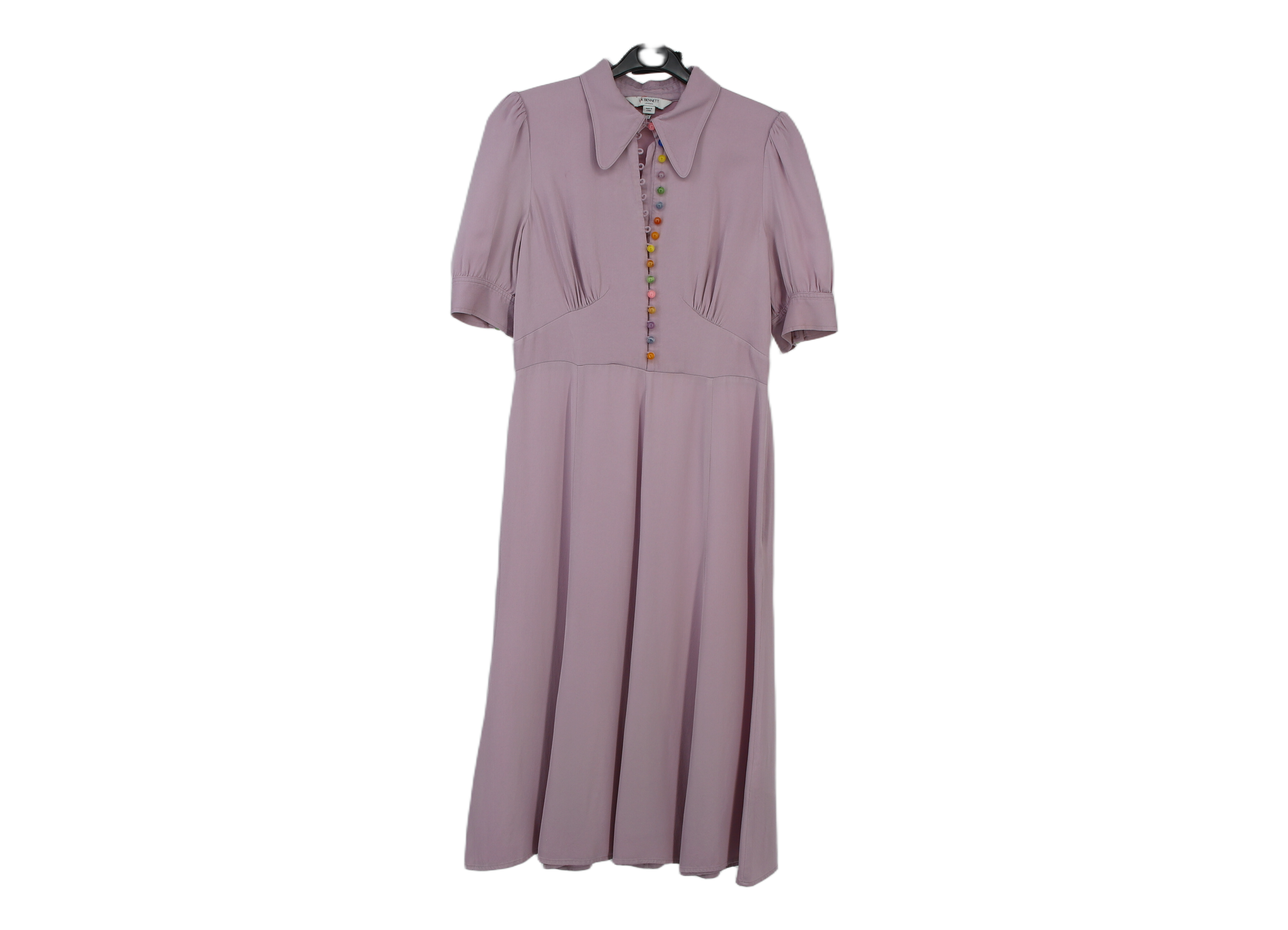 LK Bennett Pink A-line Maxi Dress Size 10