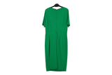 LK Bennett Green Draped Cowl Maxi Dress Size 14