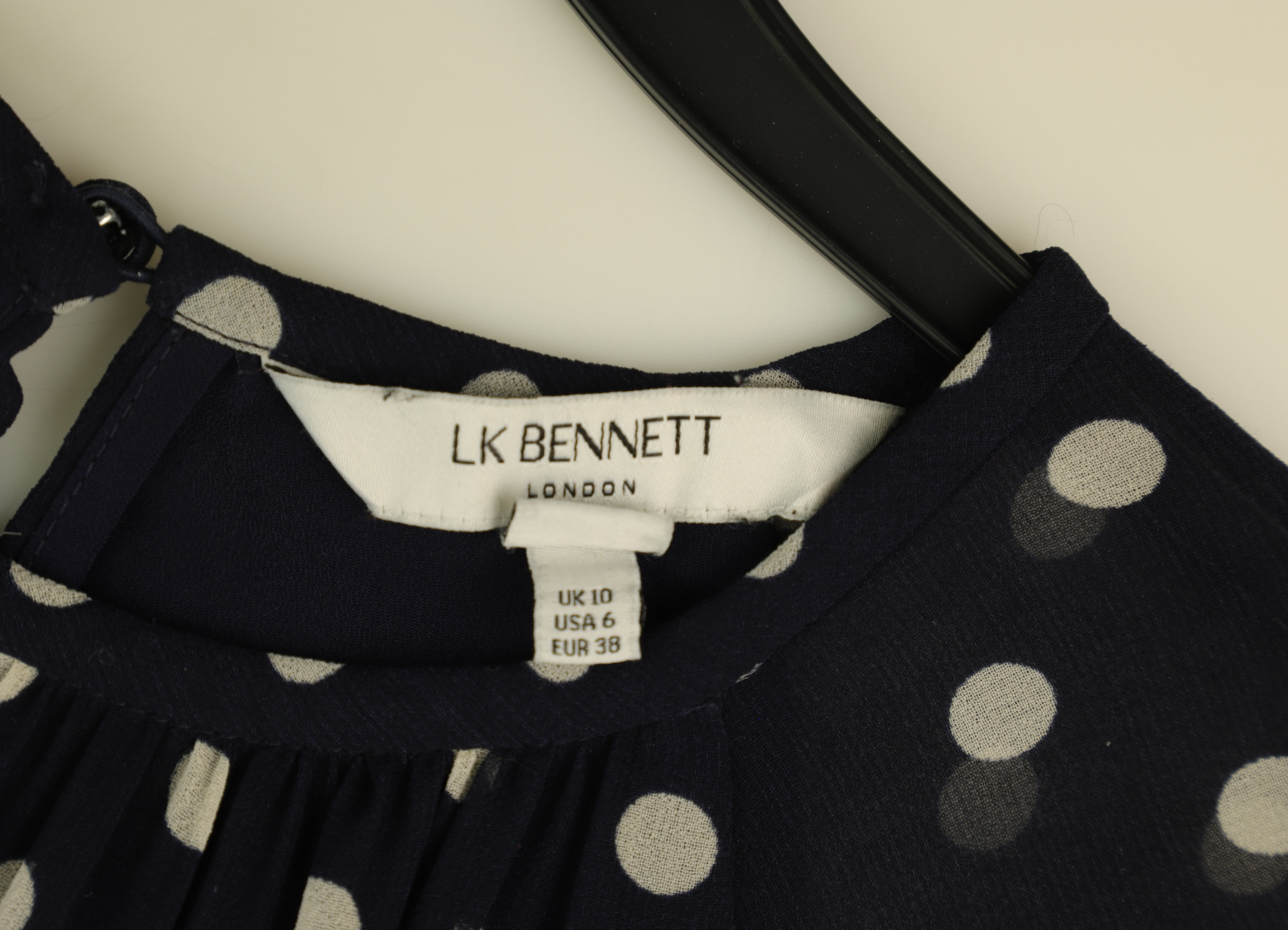 LK Bennett Navy Flowing Maxi Dress Size 10