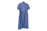 LK Bennett Blue Maxi Shirt Dress