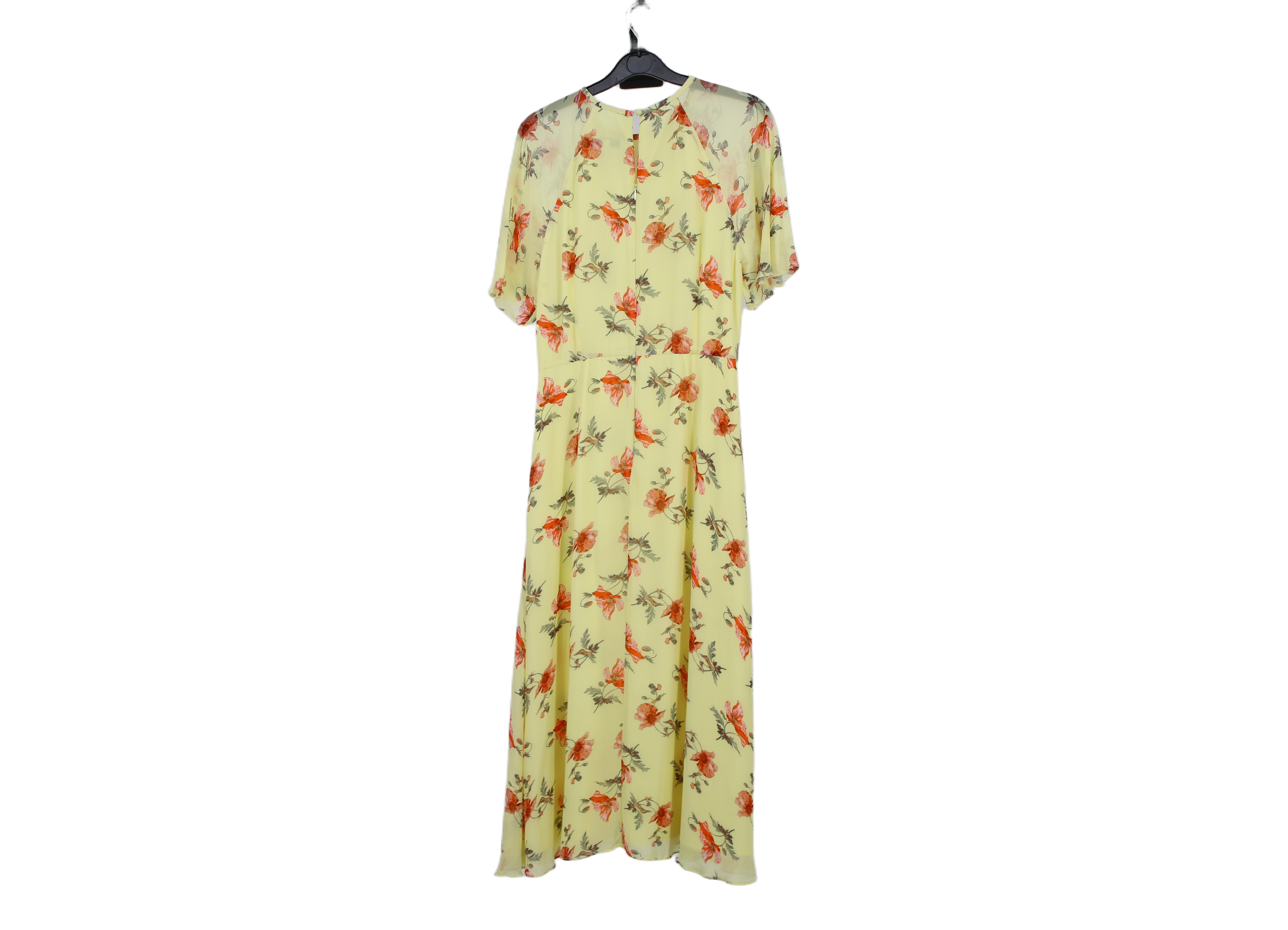 LK Bennett Yellow Blouson Maxi Dress Size 12