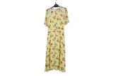 LK Bennett Yellow Blouson Maxi Dress Size 12