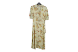LK Bennett Yellow Maxi Shirt Dress Size 12