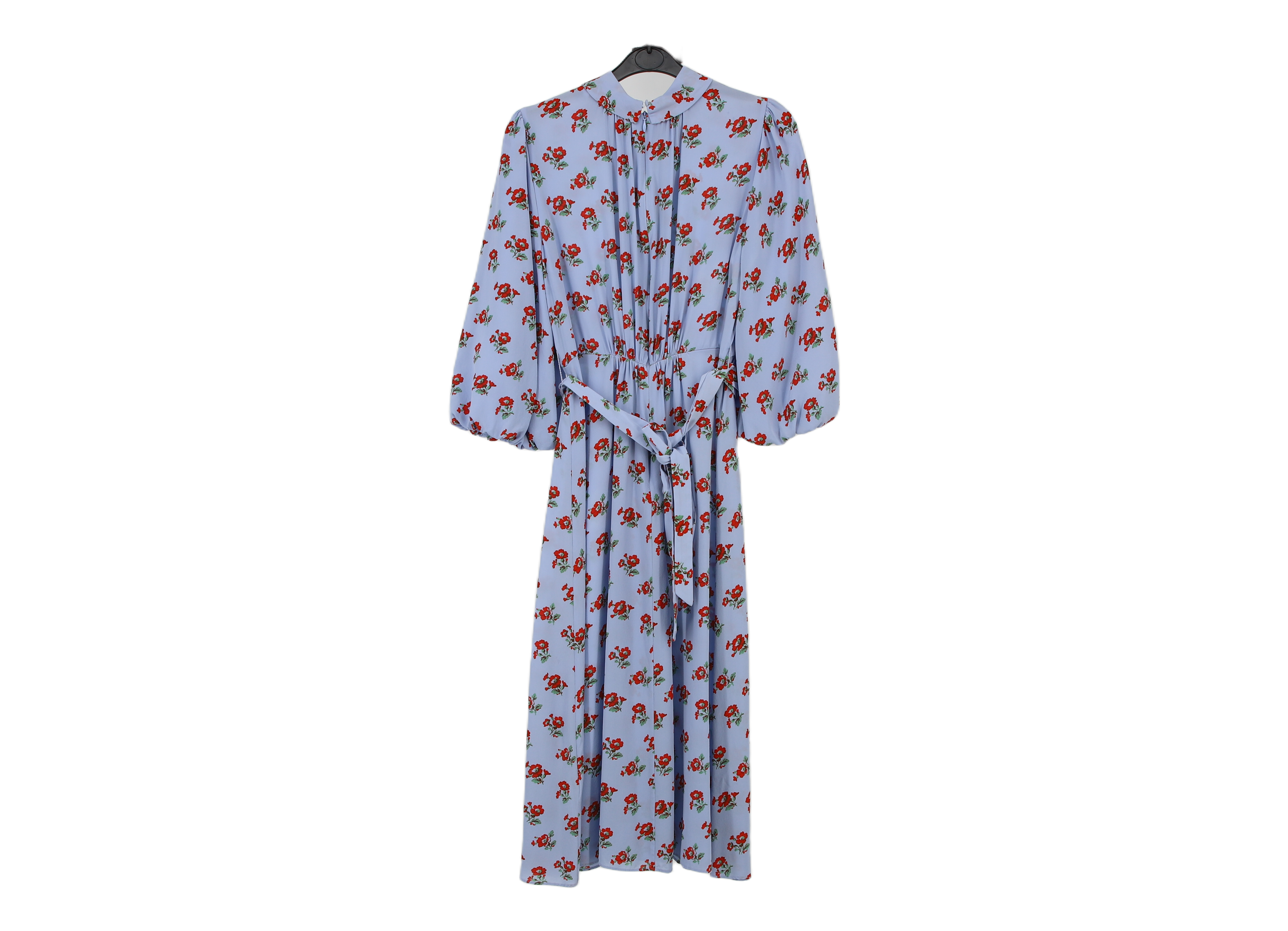 LK Bennett Blue Maxi Shirt Dress Size 8
