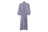 LK Bennett Blue Maxi Shirt Dress Size 8