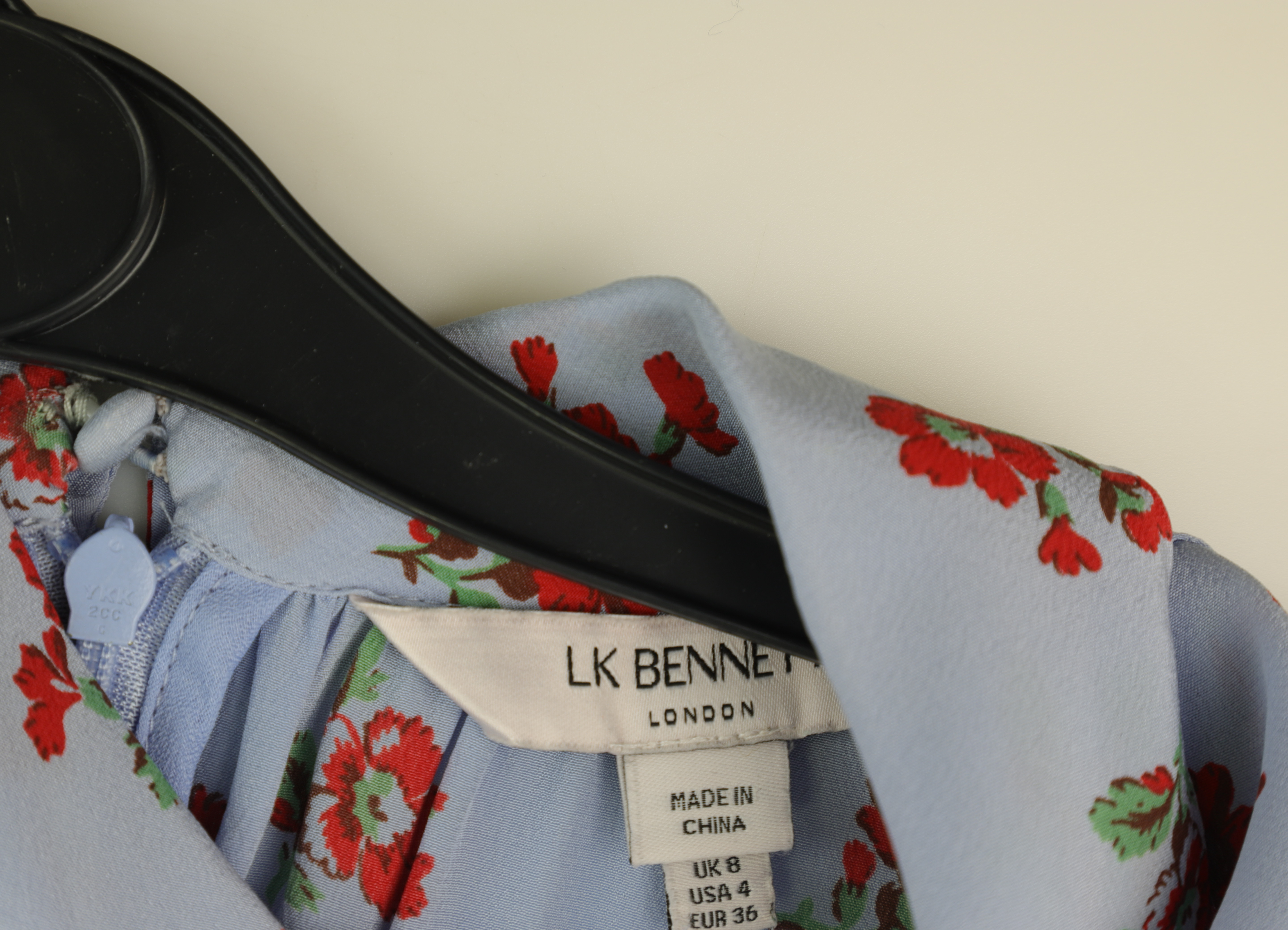LK Bennett Blue Maxi Shirt Dress Size 8