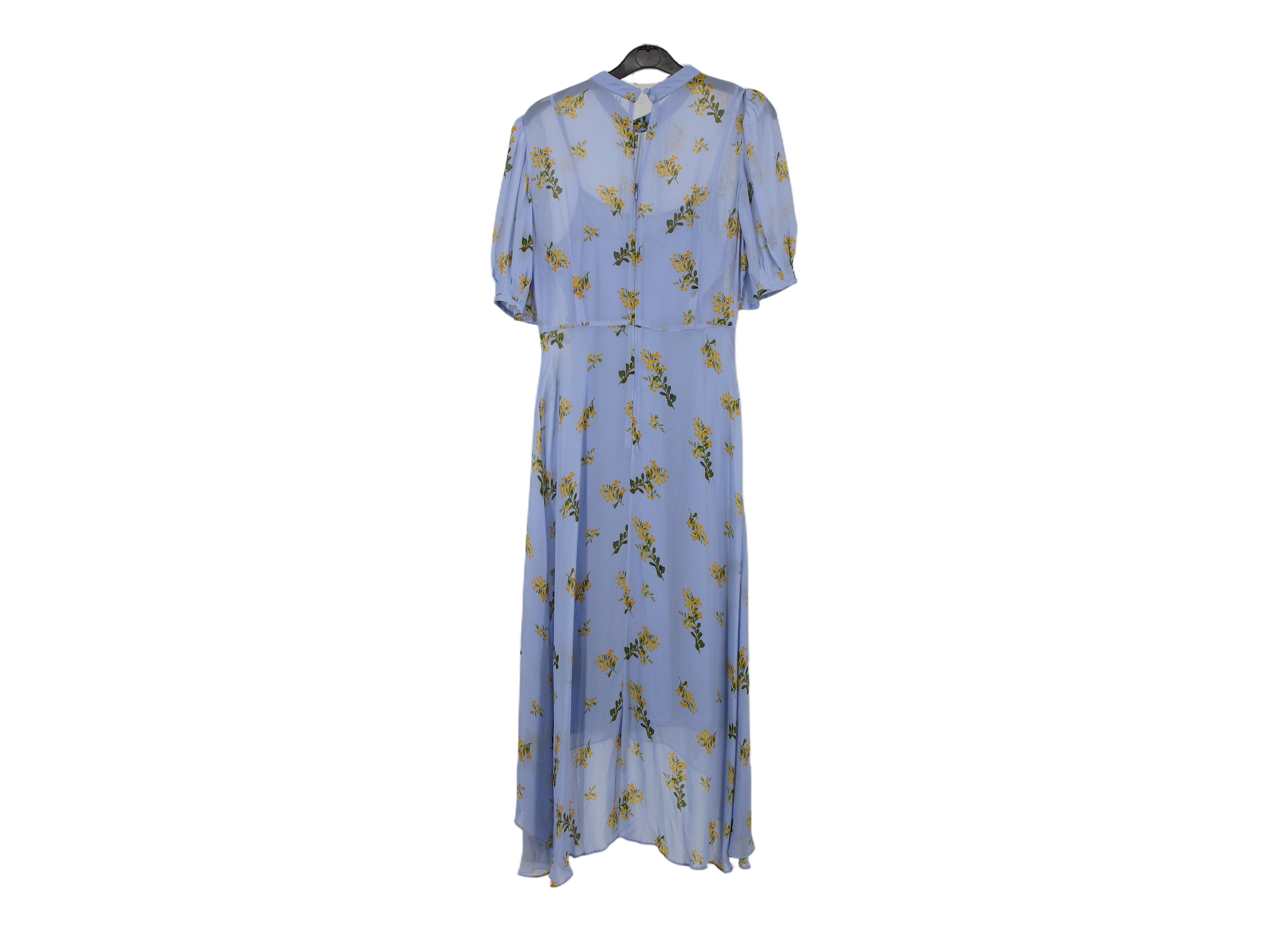 LK Bennett Blue Floral Maxi Shirt Dress Size 10