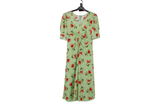 LK Bennett Green Tie-waist Maxi Dress Size 10