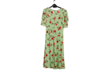LK Bennett Green Tie-waist Maxi Dress Size 10