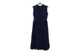 LK Bennett Navy Peplum Maxi Dress Size 10