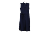 LK Bennett Navy Peplum Maxi Dress Size 10