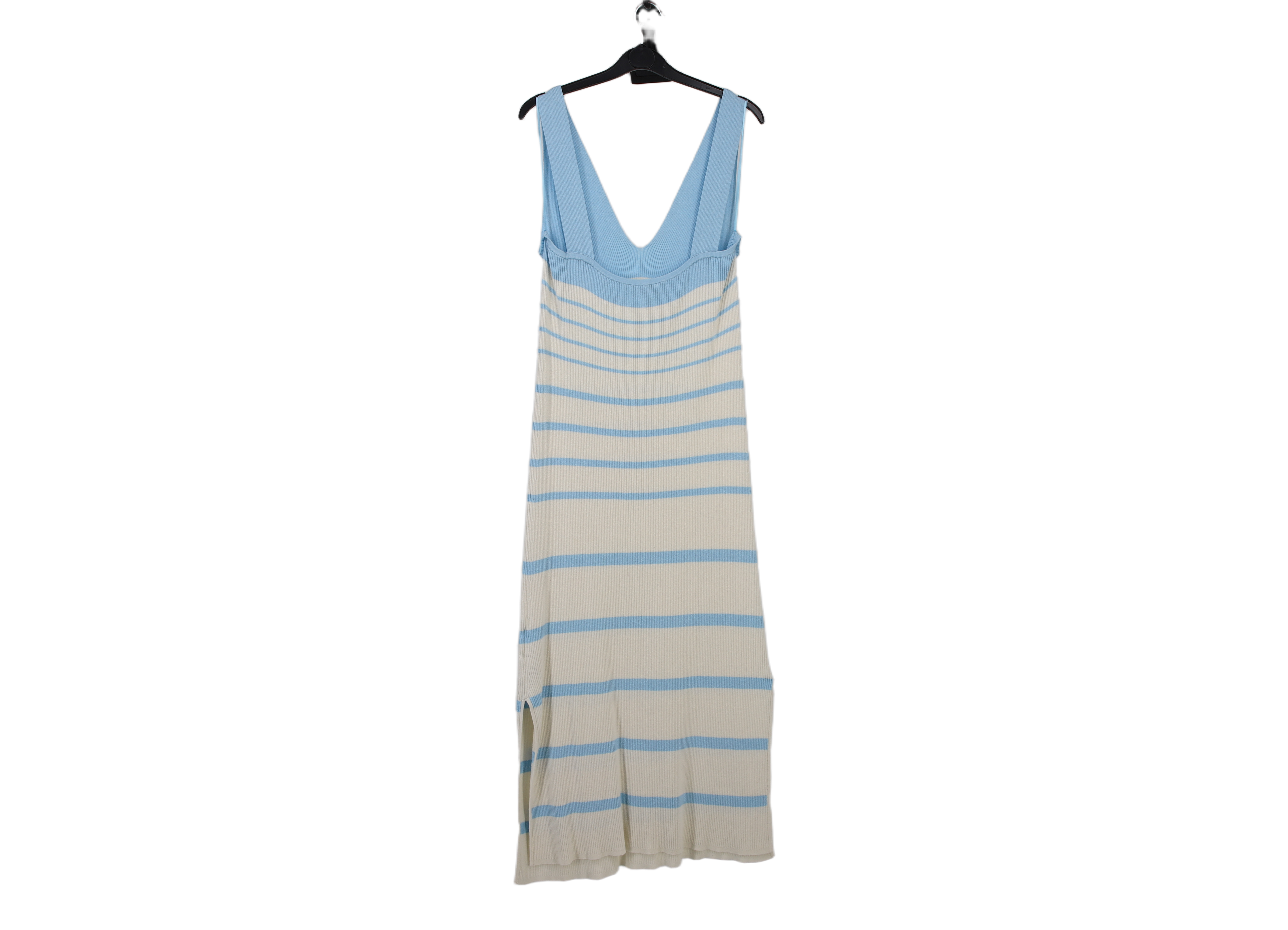 LK Bennett Blue Striped Maxi Slip Dress Size L