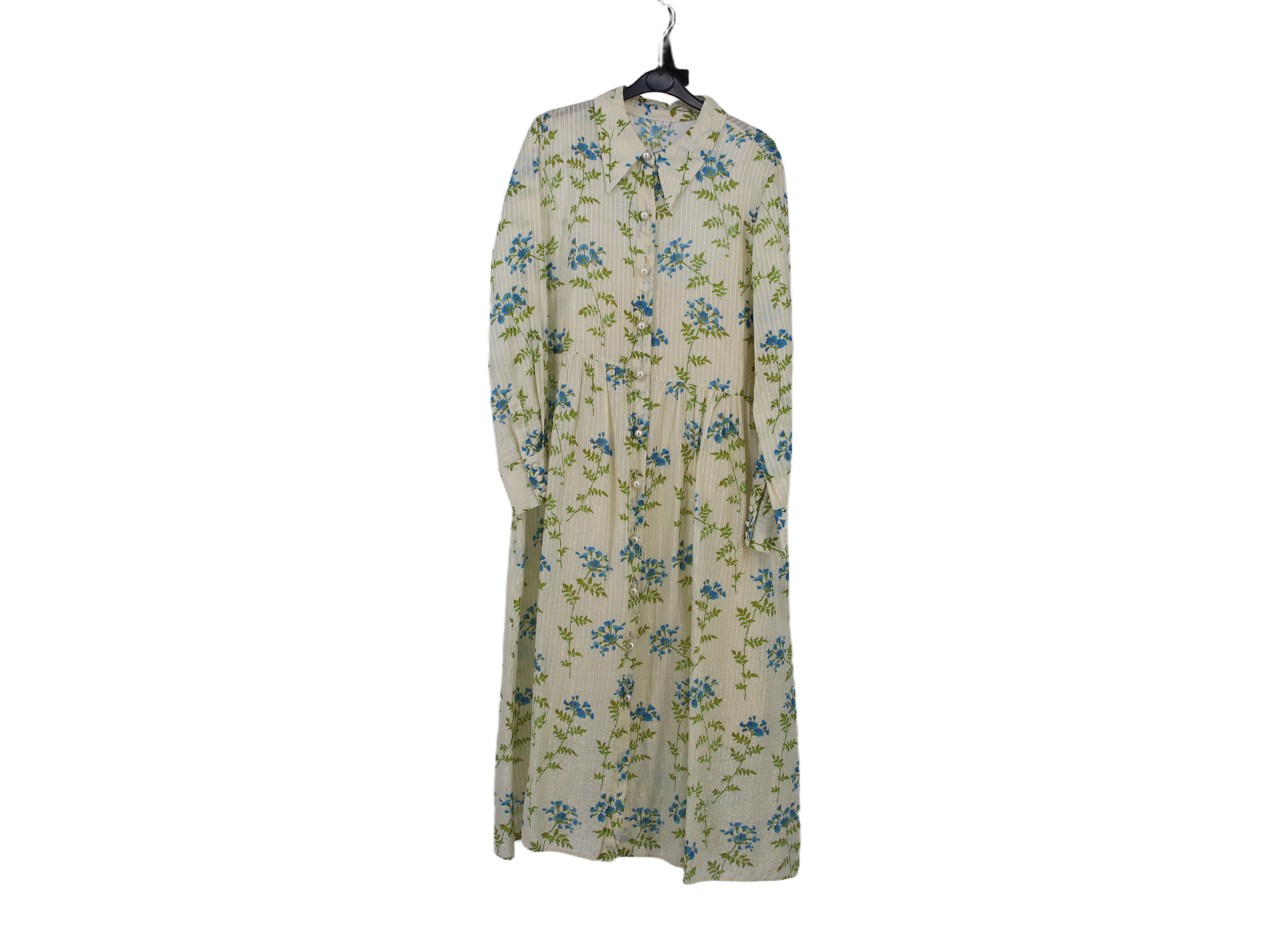 LK Bennett Beige Maxi Shirt Dress