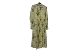 LK Bennett Yellow Floral Gathered Maxi Dress
