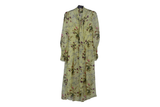 LK Bennett Yellow Floral Gathered Maxi Dress