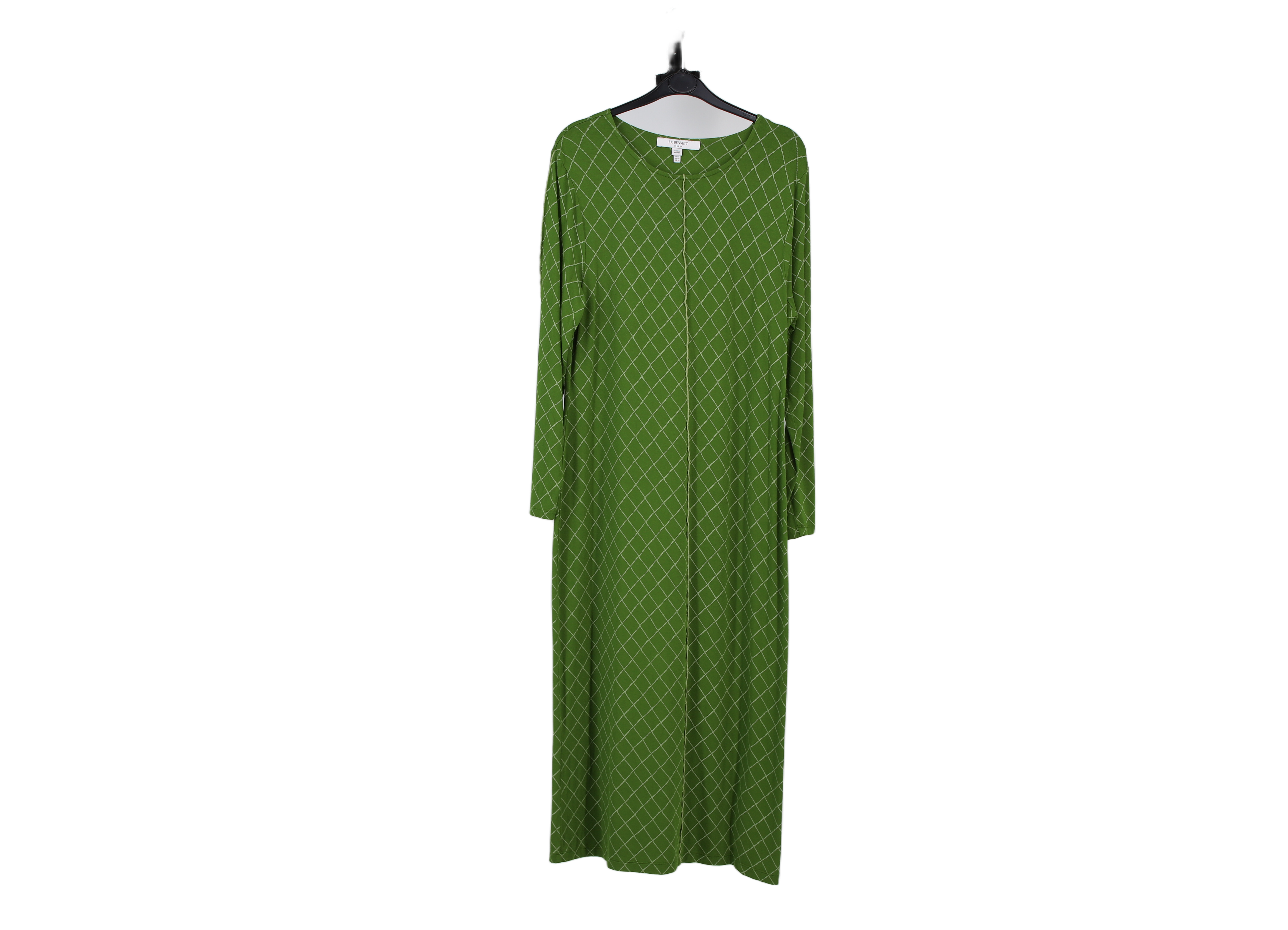 LK Bennett Green Maxi Shift Dress Size 16