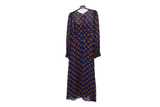 LK Bennett Navy Floral Maxi Dress Size 12