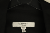 LK Bennett Black Tailored Double-Breasted Jumpsuit Size 10