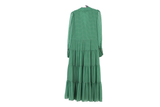 LK Bennett Green Tiered Maxi Dress