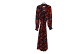 LK Bennett Navy Wrap Maxi Dress