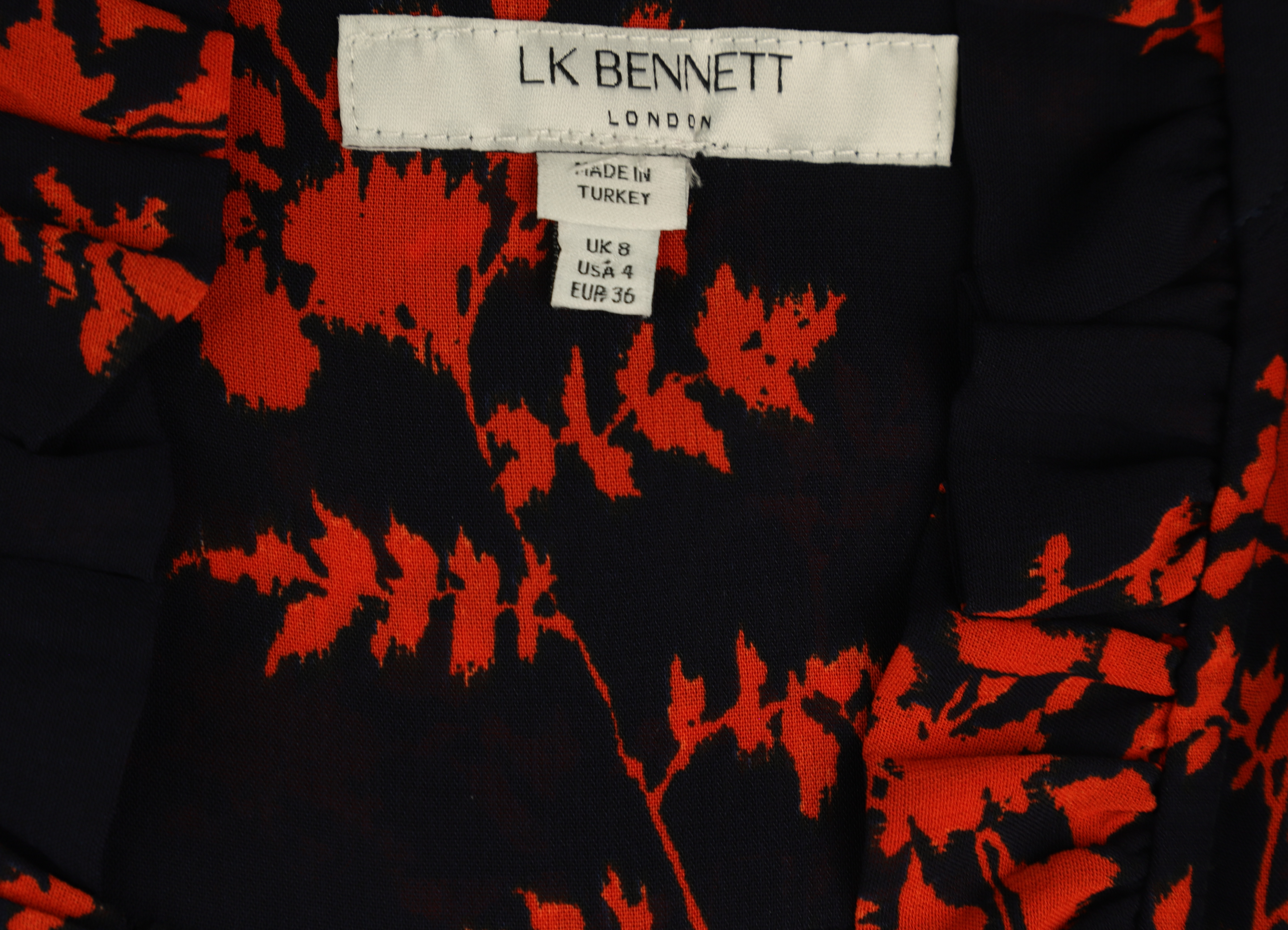 LK Bennett Navy Wrap Maxi Dress