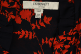 LK Bennett Navy Wrap Maxi Dress