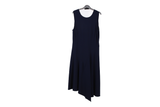 LK Bennett Navy Asymmetric Maxi Dress Size 16
