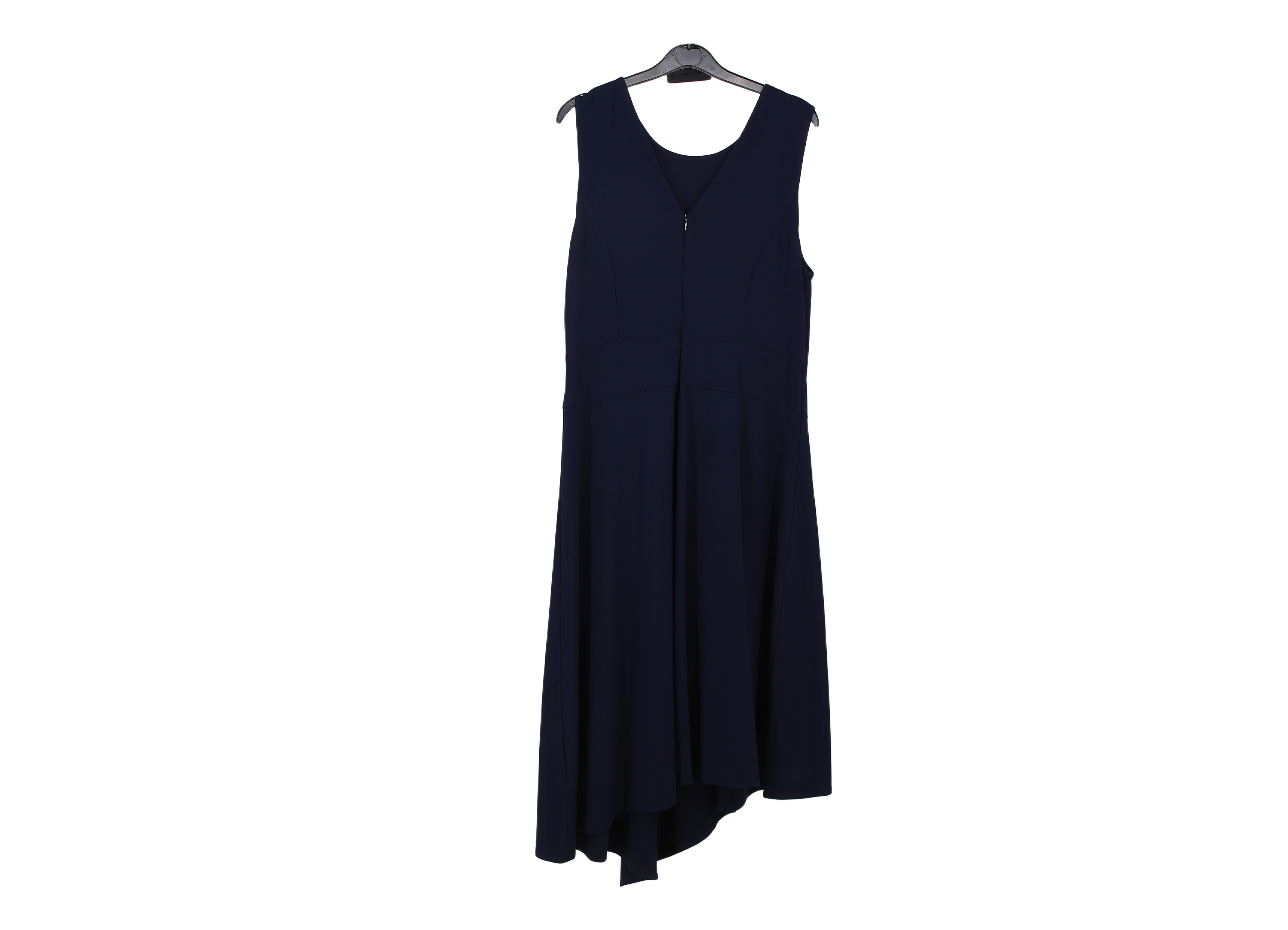 LK Bennett Navy Asymmetric Maxi Dress Size 16
