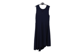 LK Bennett Navy Asymmetric Maxi Dress Size 16