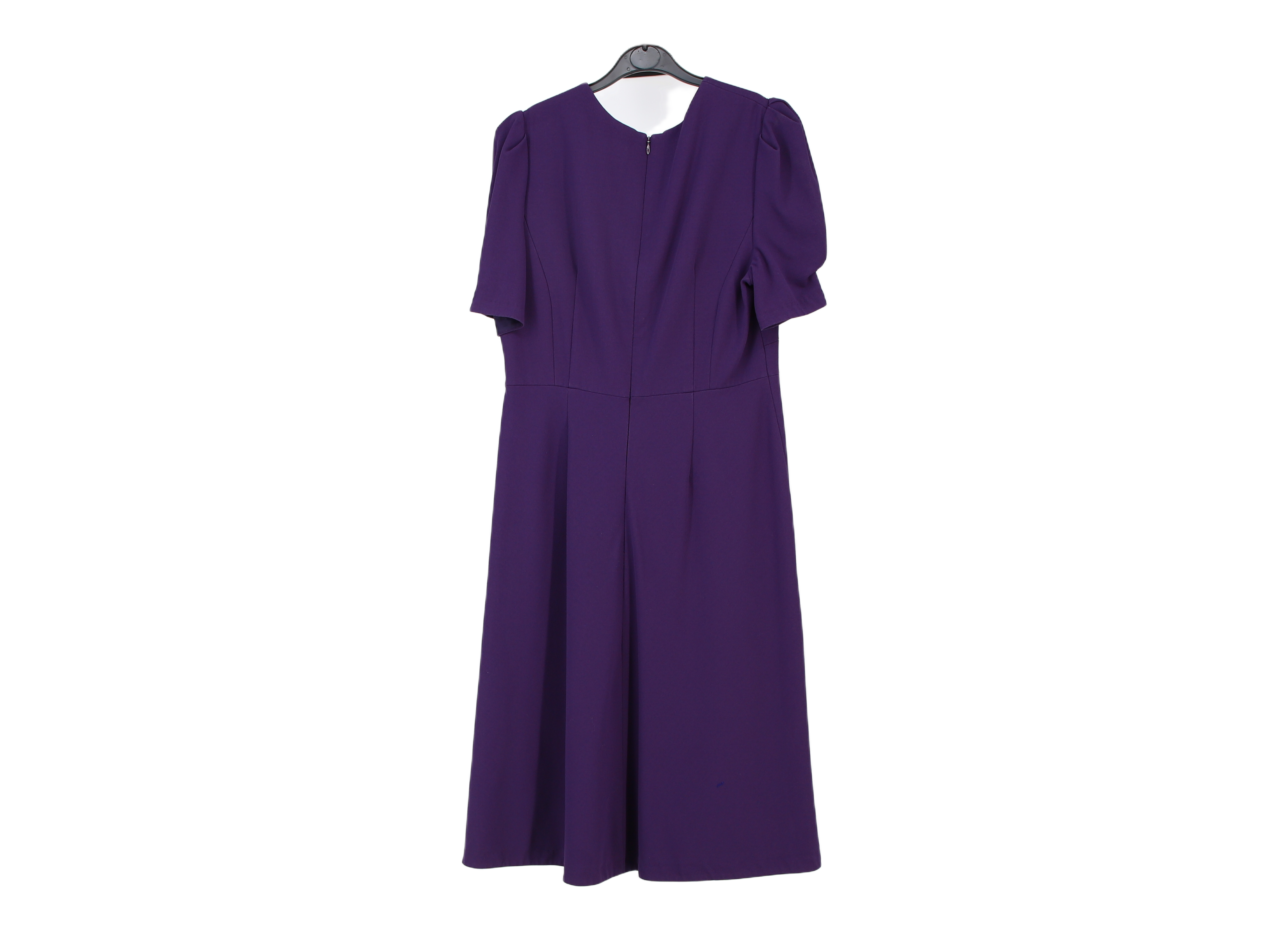 LK Bennett Purple Fit-and-Flare Maxi Dress Size 12