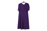 LK Bennett Purple Fit-and-Flare Maxi Dress Size 12