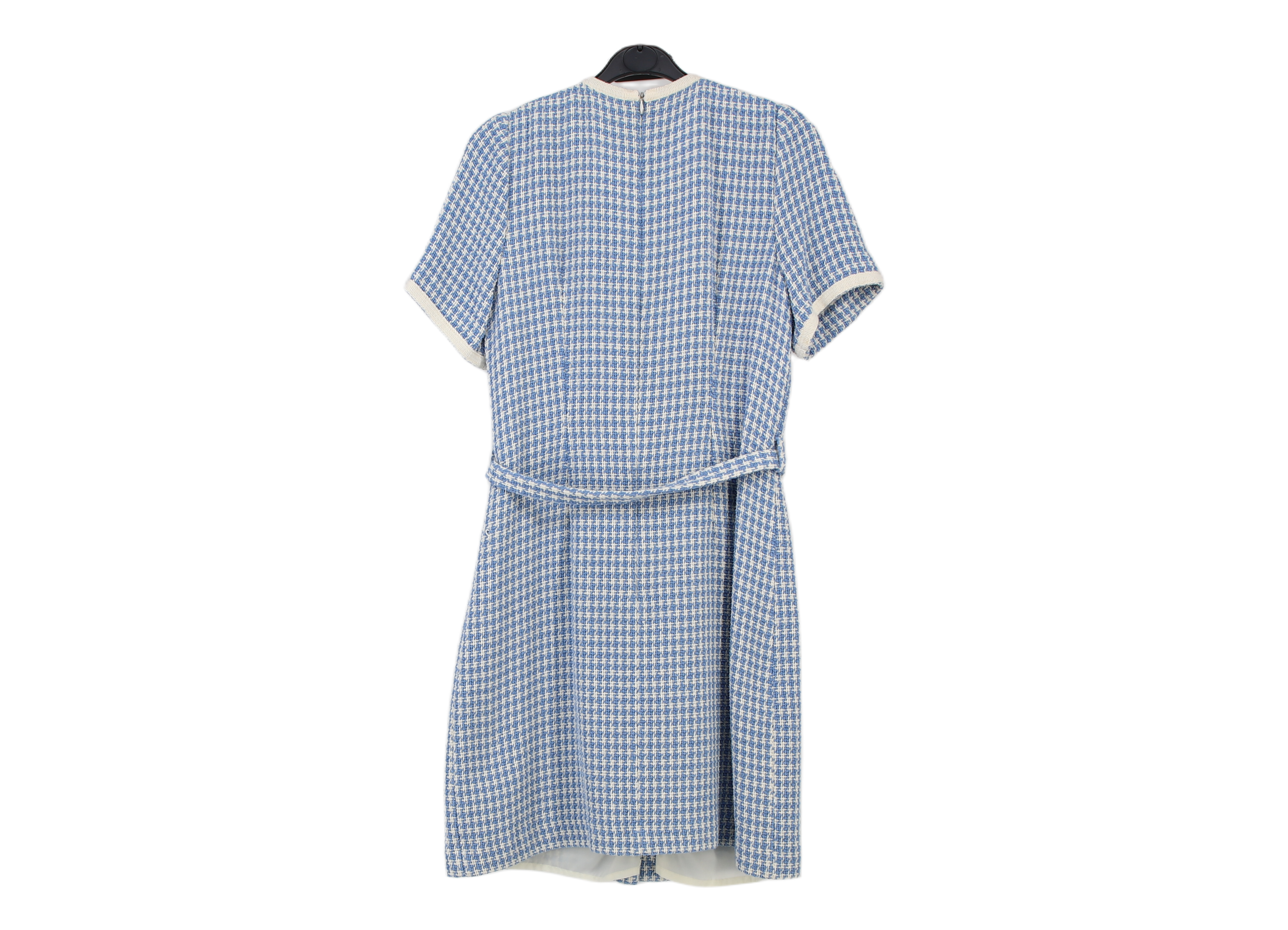 LK Bennett Blue Tailored Belted Maxi Dress Size 12