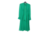 LK Bennett Green Tie-Neck Maxi Dress Size 10