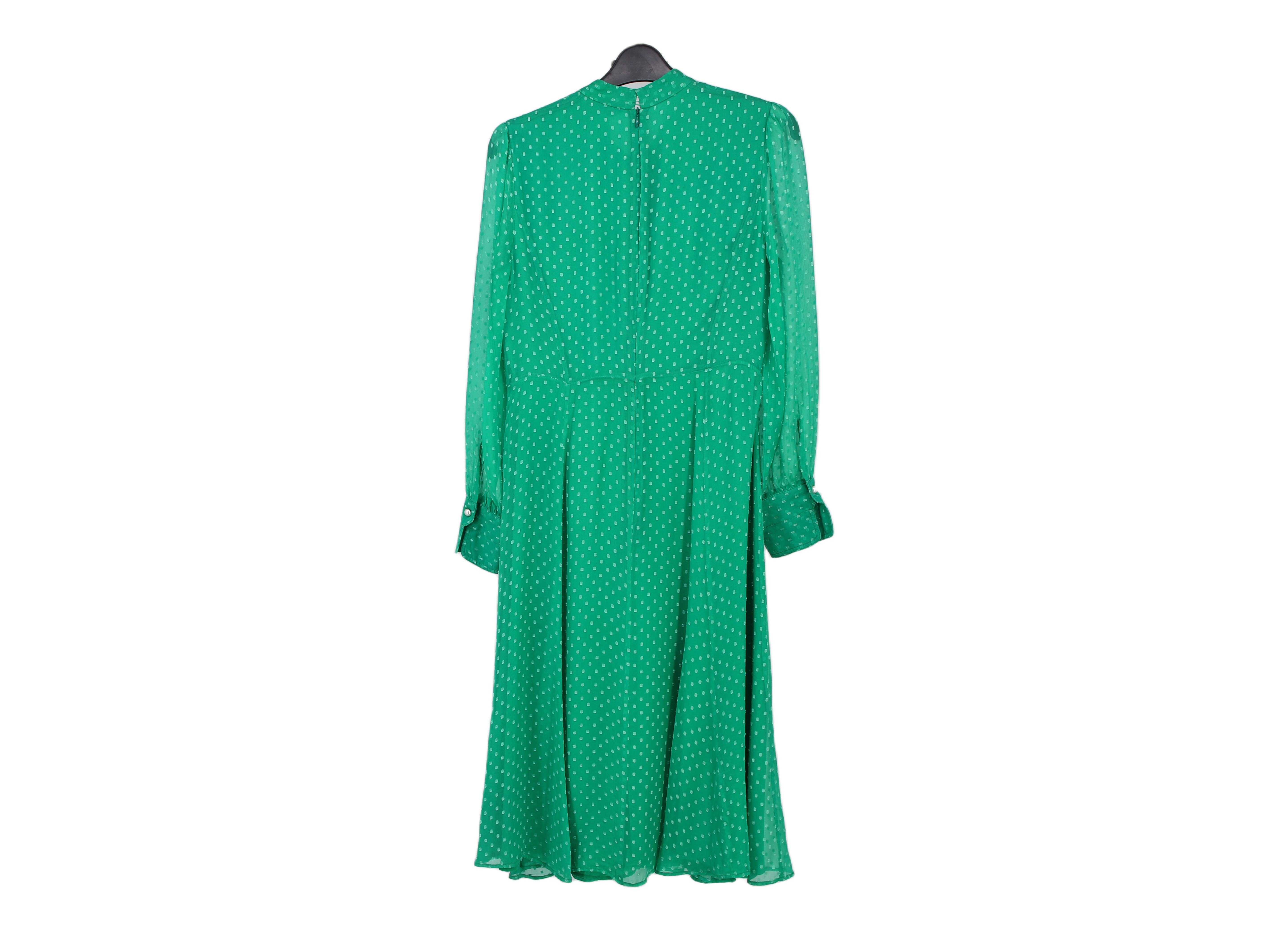 LK Bennett Green Tie-Neck Maxi Dress Size 10