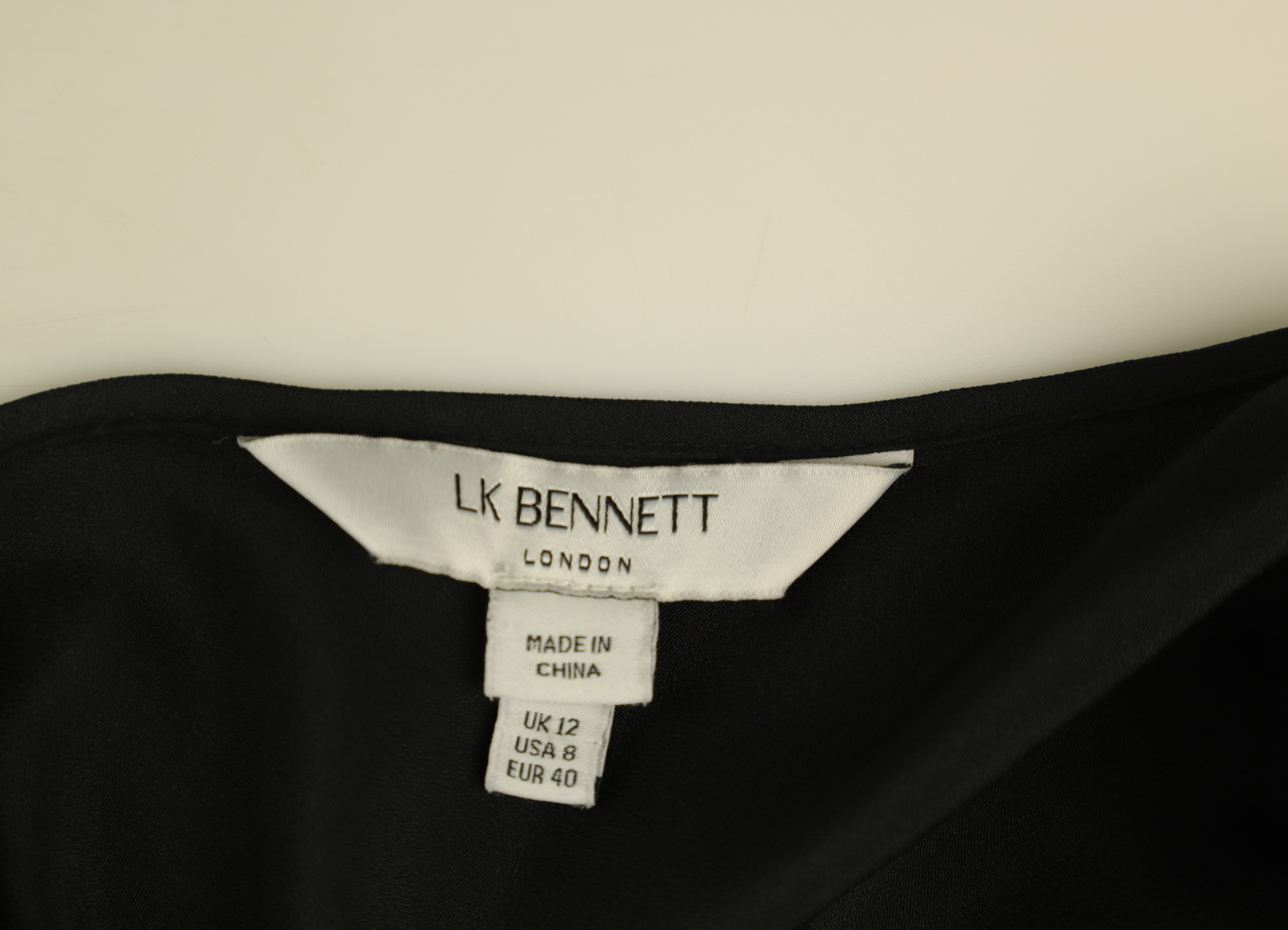 LK Bennett Black Lace Gown Size 12