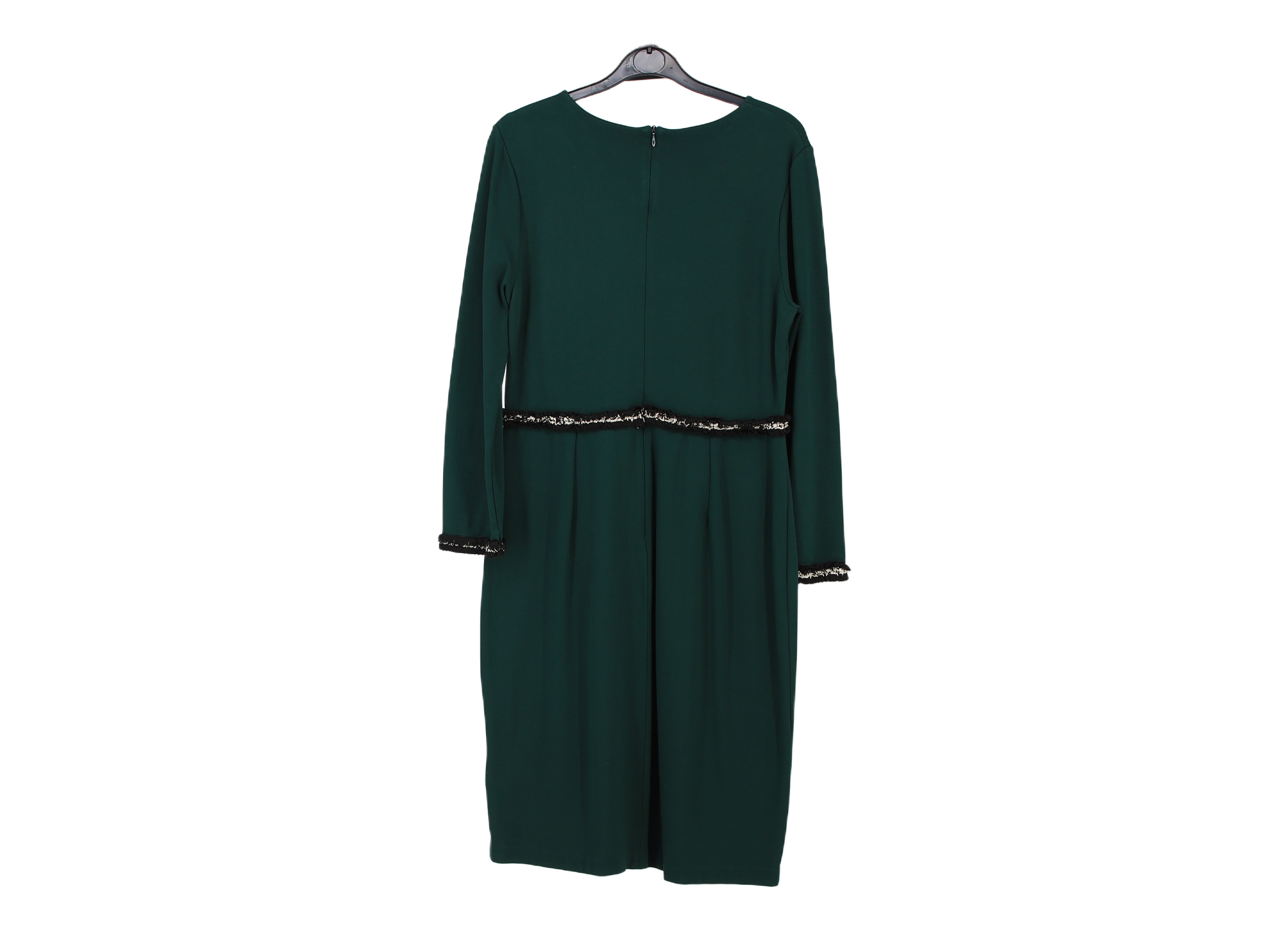 LK Bennett Green Shift Midi Dress Size 14