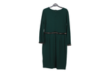 LK Bennett Green Shift Midi Dress Size 14