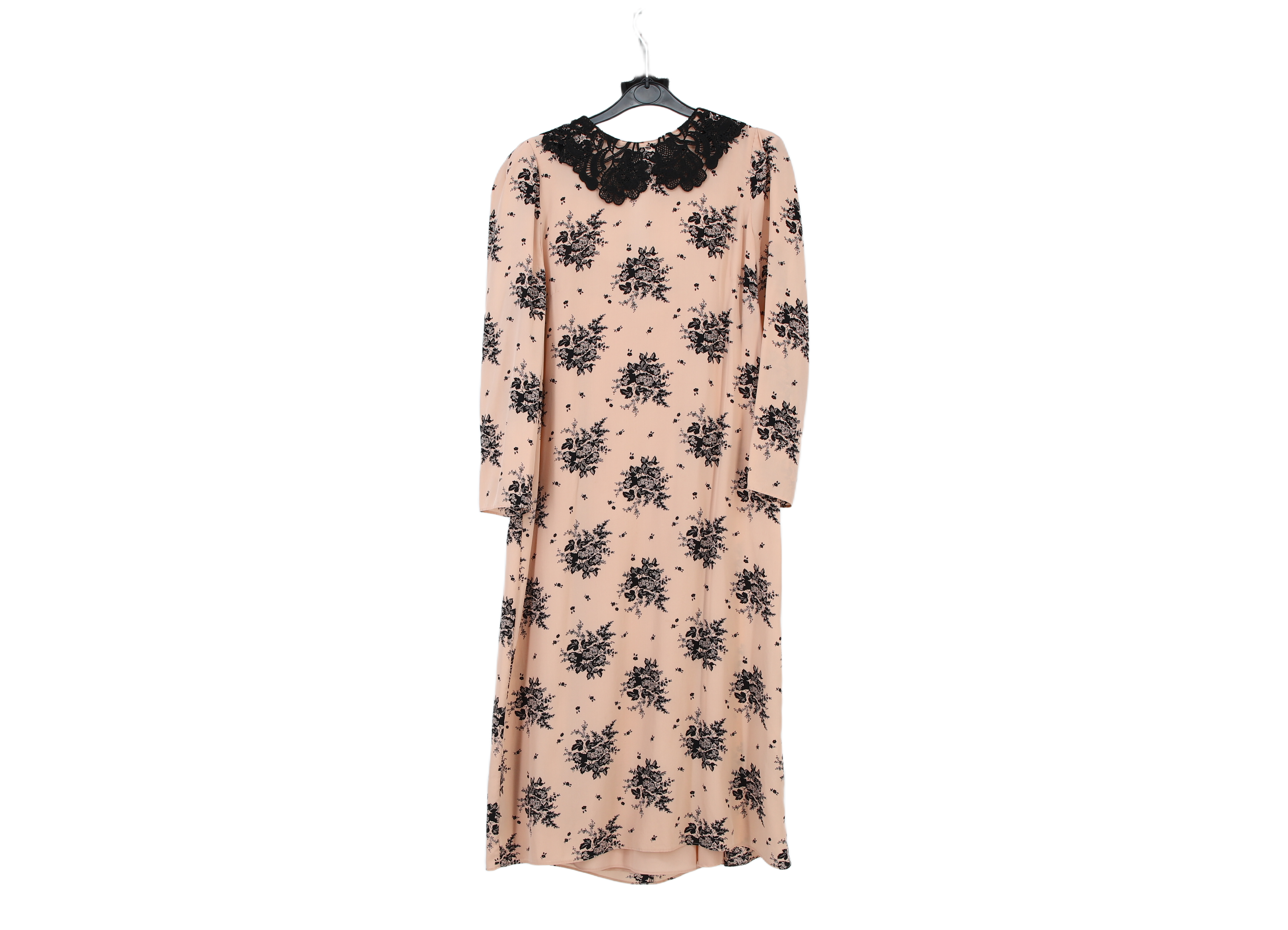 LK Bennett Pink Lace Collar Maxi Dress Size 12