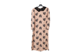 LK Bennett Pink Lace Collar Maxi Dress Size 12